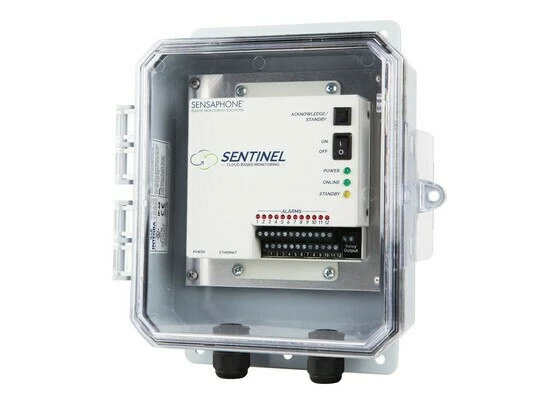 Sensaphone Sentinel SCD-1200CD Web-based Monitoring In NEMA4X Enclosure, Clear Door