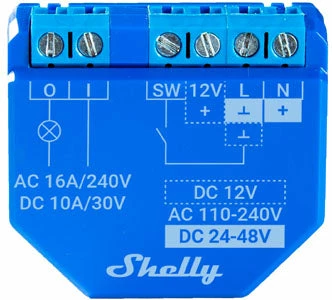 Shelly Plus 1 UL WiFi Smart Relay With Dry Contact Input