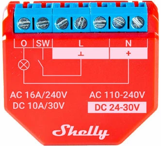 Shelly Plus 1 PM UL WiFi Smart Relay With Dry Contact Input And Power Metering