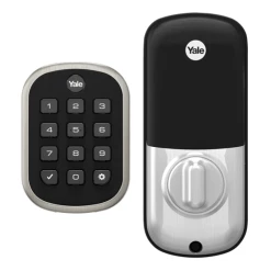 Yale YRD136-ZW2-0BP Pro Pushbutton Deadbolt Z-Wave Key Free,Oil Rubbed Brnz